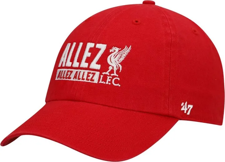 Men's Red Liverpool Allez Chant Clean Up Adjustable Hat