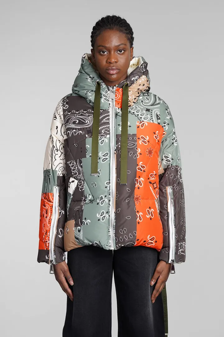 Puffer In Green Polyester