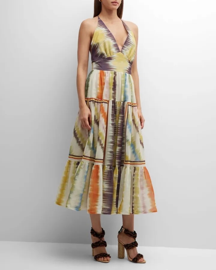 Valerie Tie-Dye Tiered Maxi Dress
