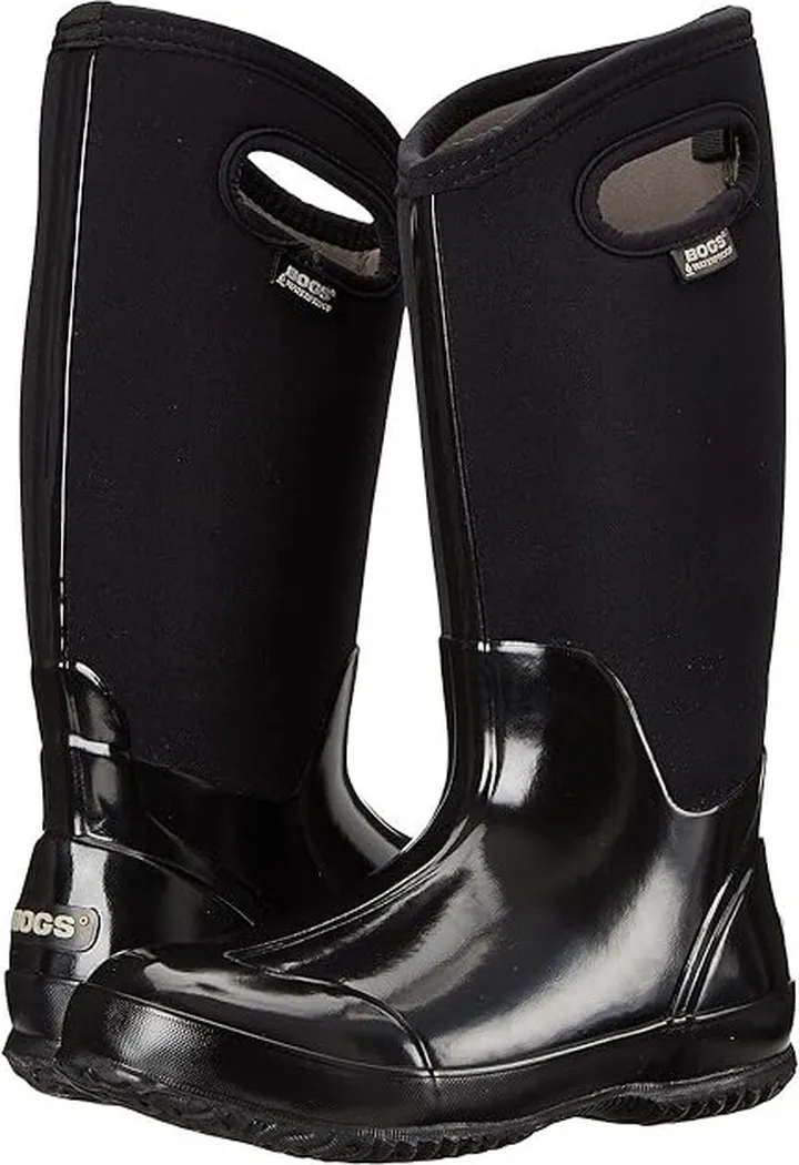 Bogs Classic High Handles (Black Shiney) Women's Boots