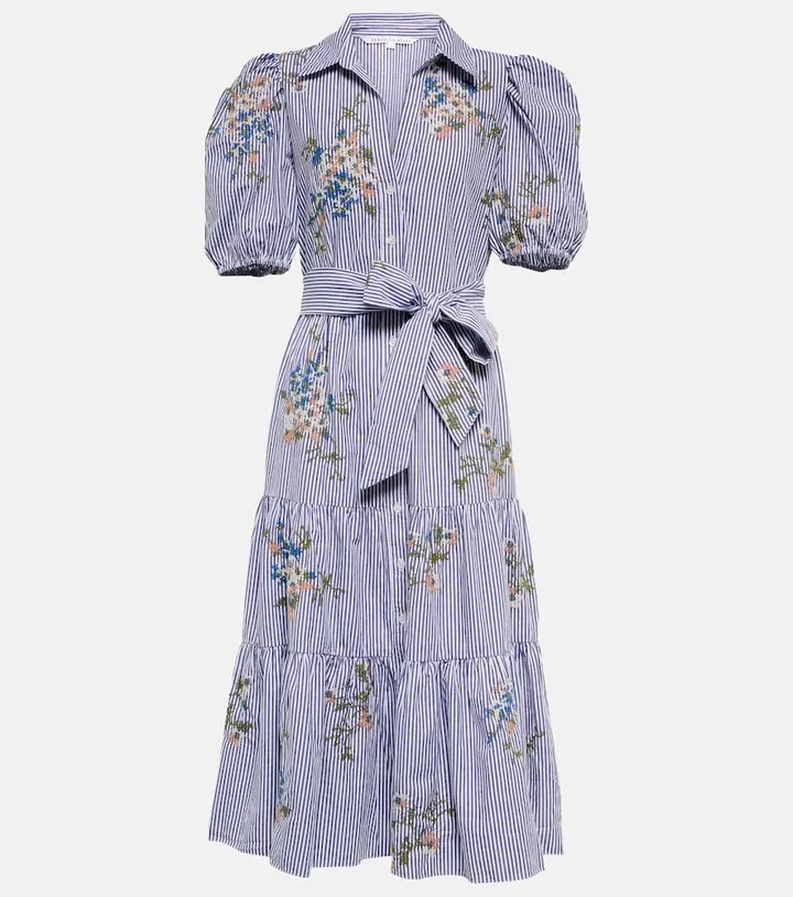 Eunice floral cotton shirt dress