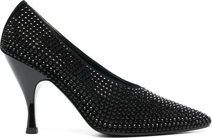 Studded Point-Toe Pumps