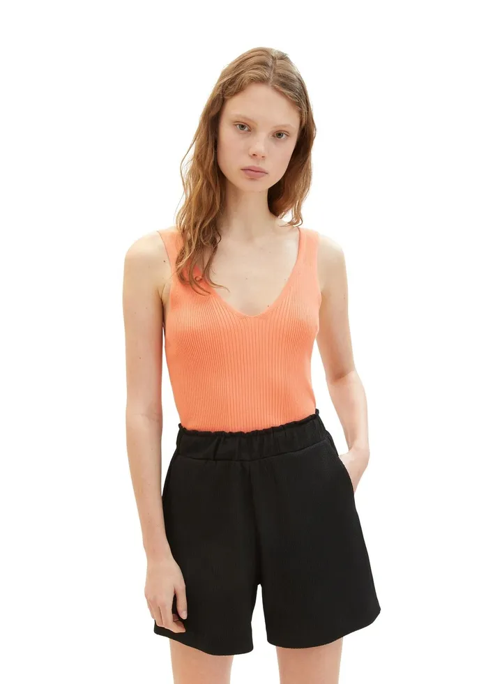 V-Neck Ribbed Tanktop