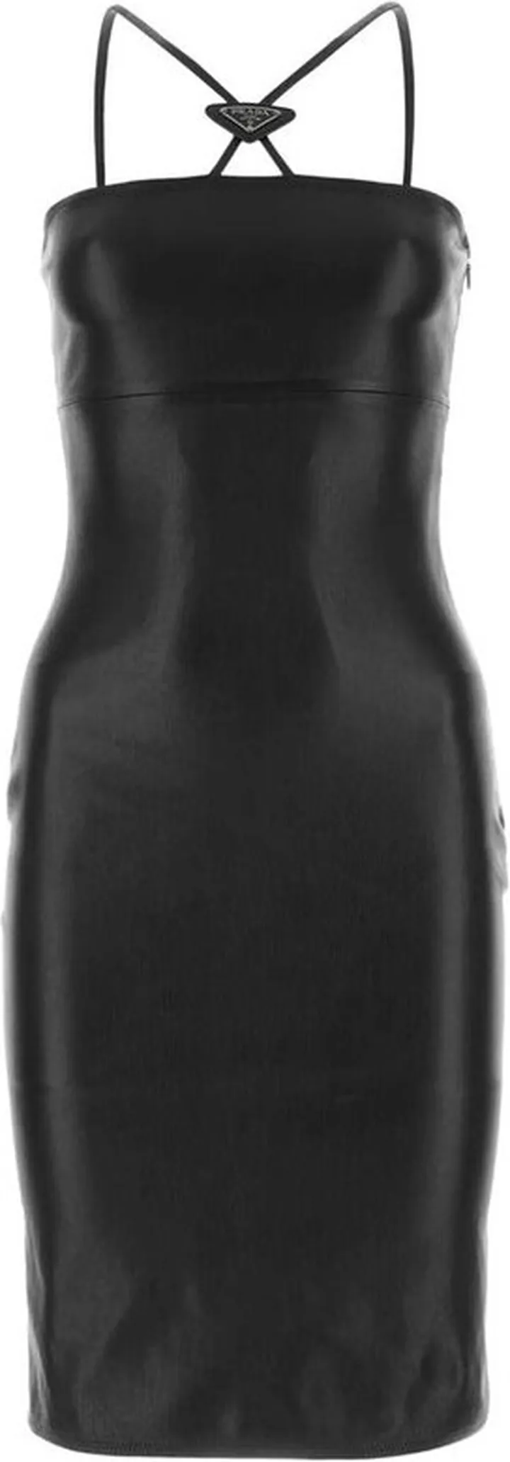 Prada Sleeveless Leather Dress