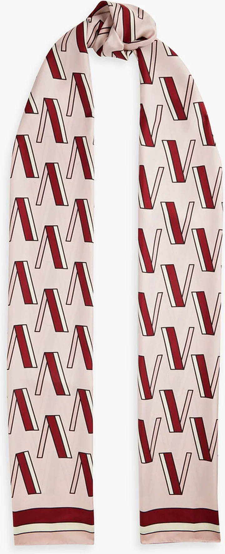 Printed silk-twill scarf