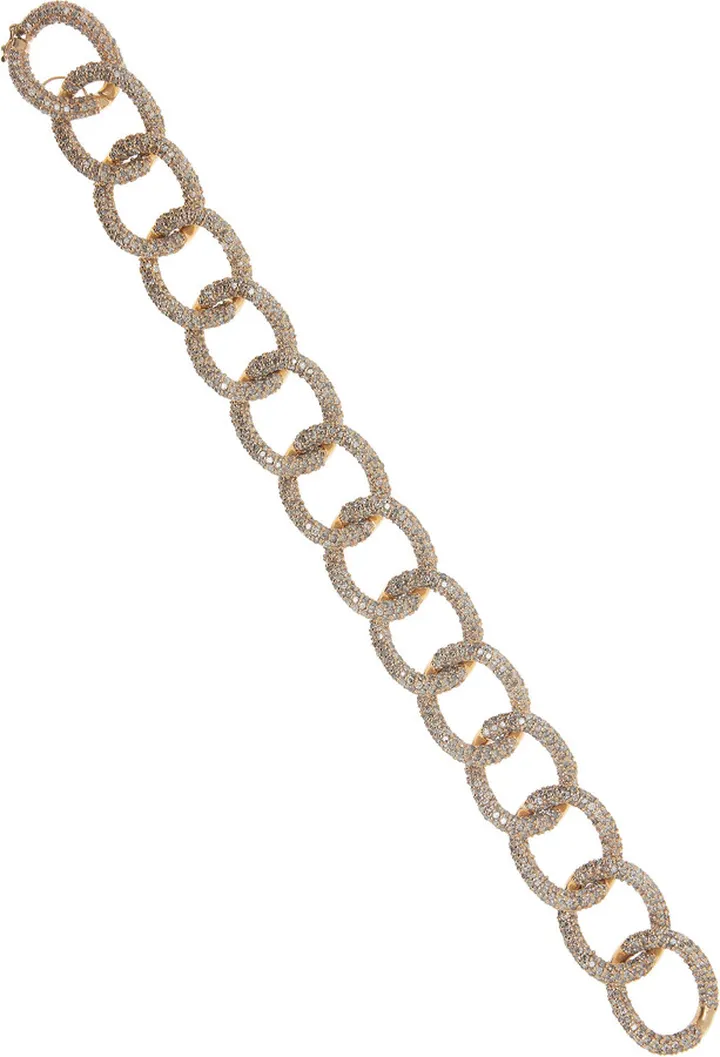 Women's The Large Link 14K Yellow Gold Diamond Bracelet
