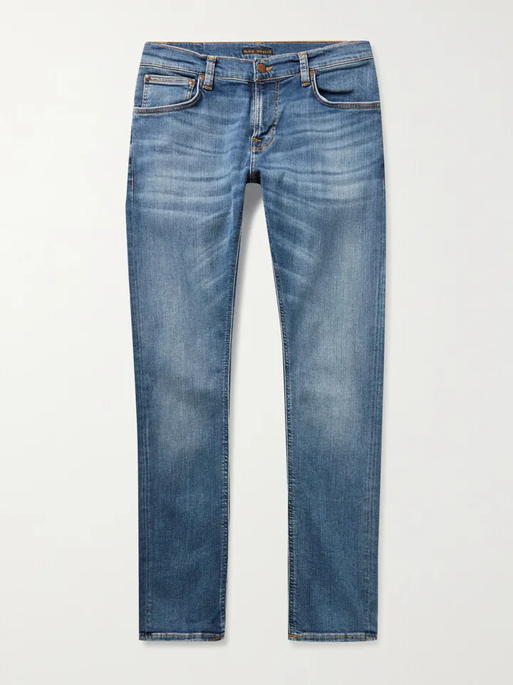 Tight Terry Skinny-Fit Organic Stretch-Denim Jeans