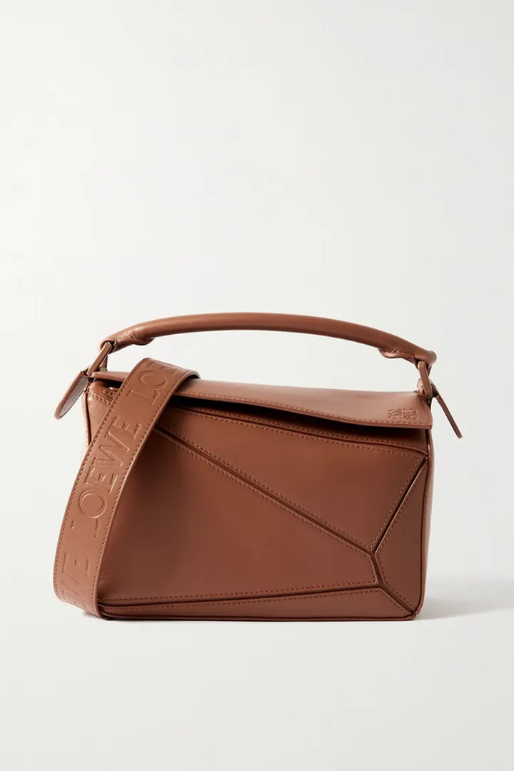 Loewe - Puzzle Small Leather Shoulder Bag - Brown