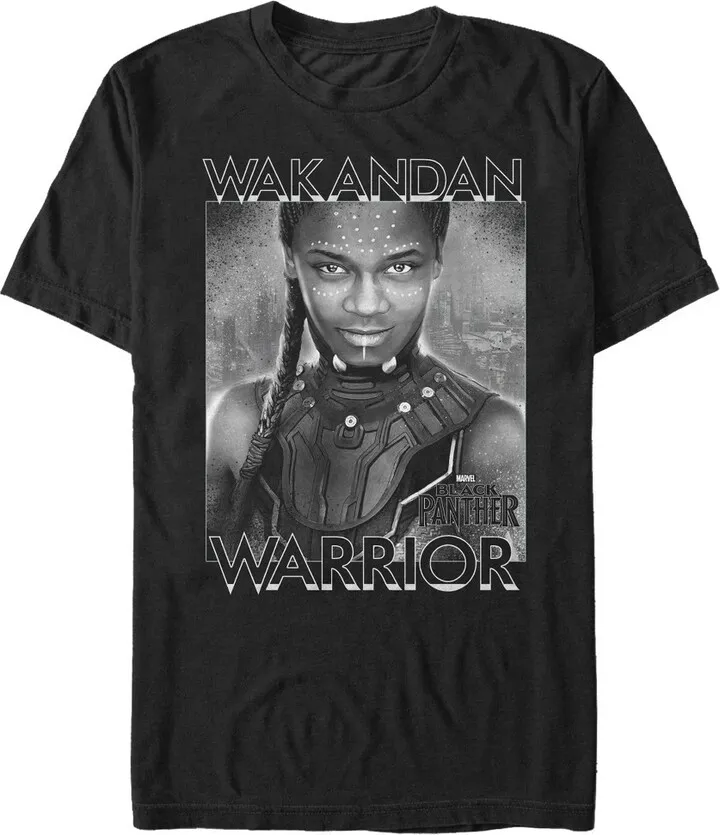 Men's Marvel Black Panther 2018 Shuri Poster T-Shirt - Black - X Large