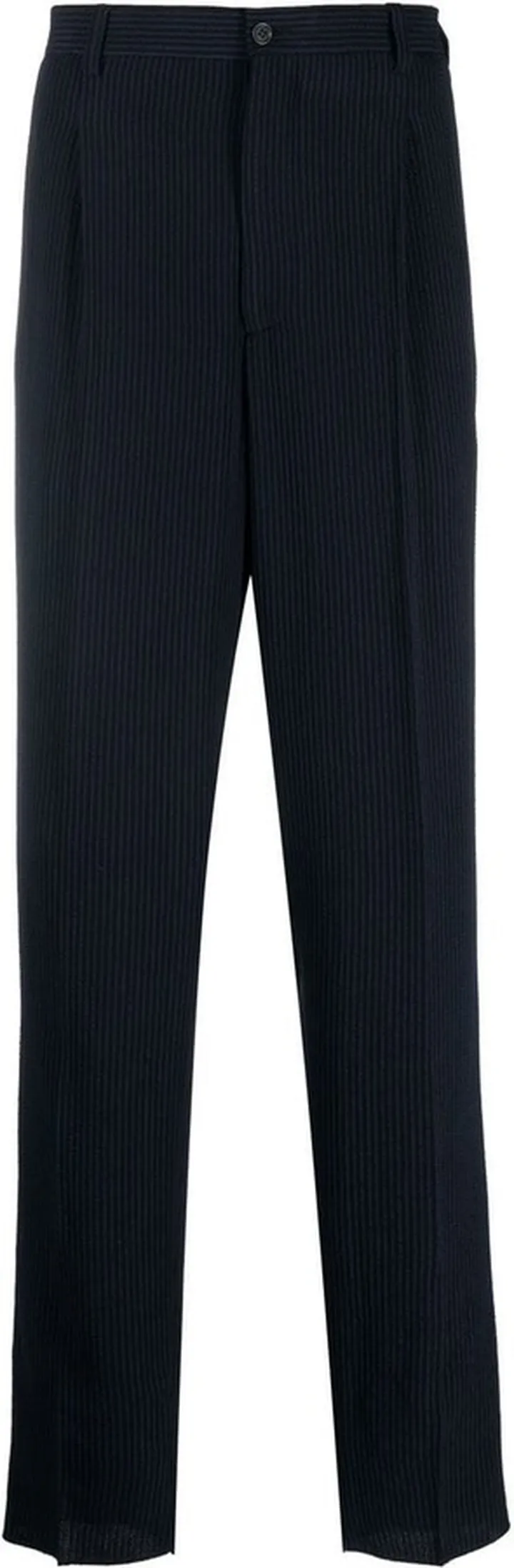 Striped Straight-Leg Trousers