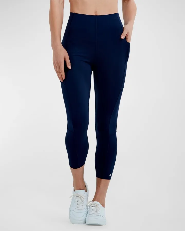 FlexFit Crop Leggings with Side Pockets