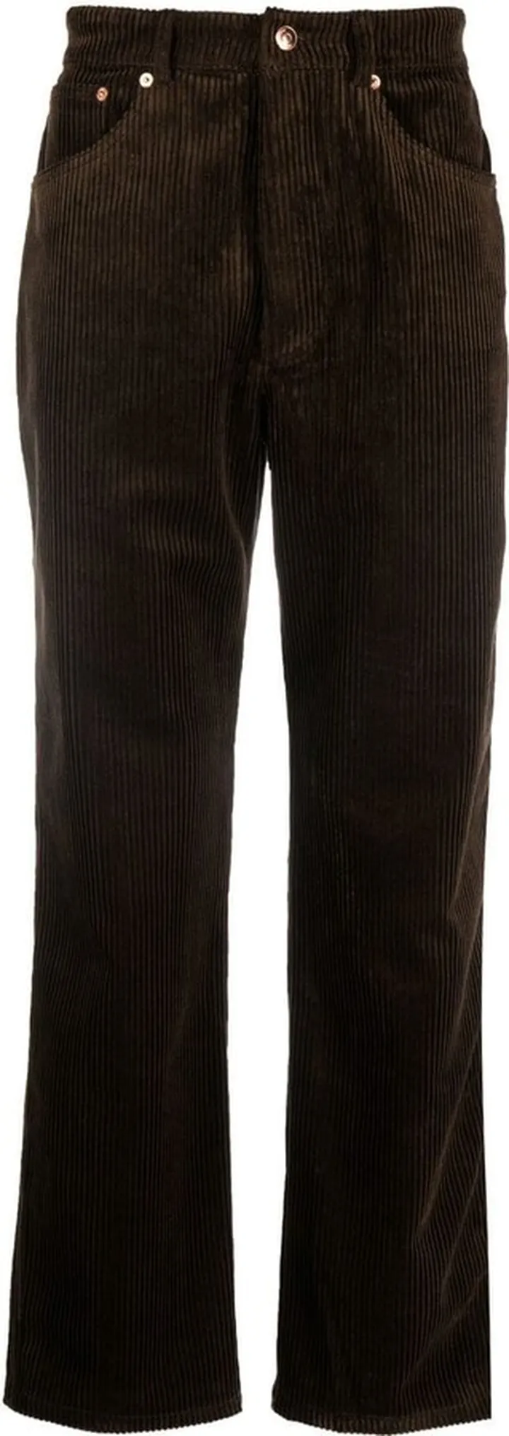 Corduroy Straight-Leg Trousers
