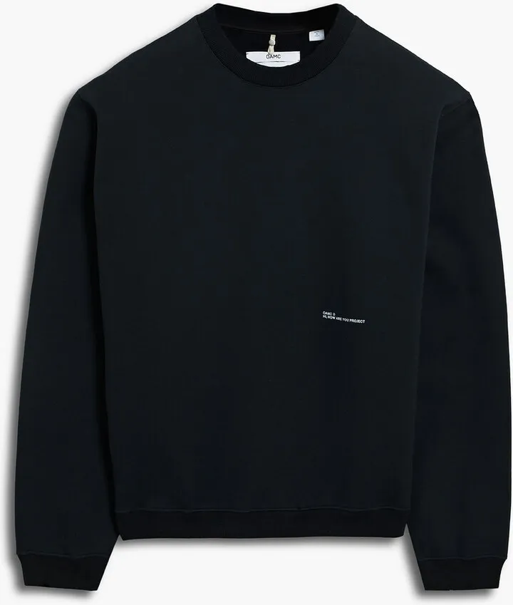 Printed cotton-fleece sweatshirt