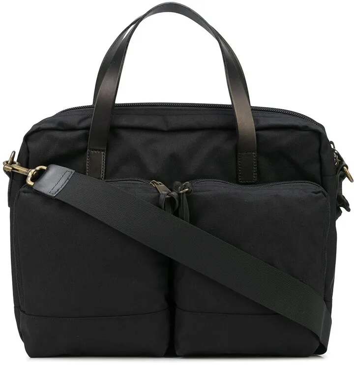 Dryden leather briefcase