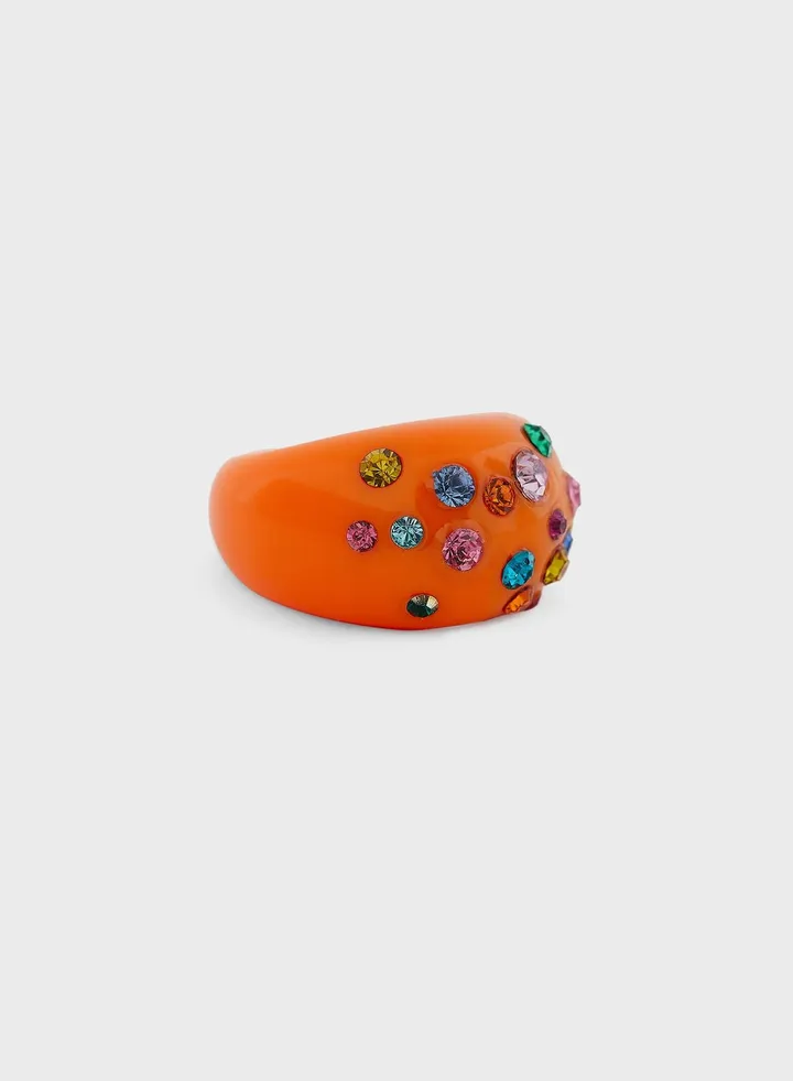 Funky Acrylic Stone Ring