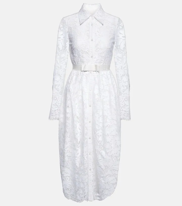 Corrine lace shirt dress