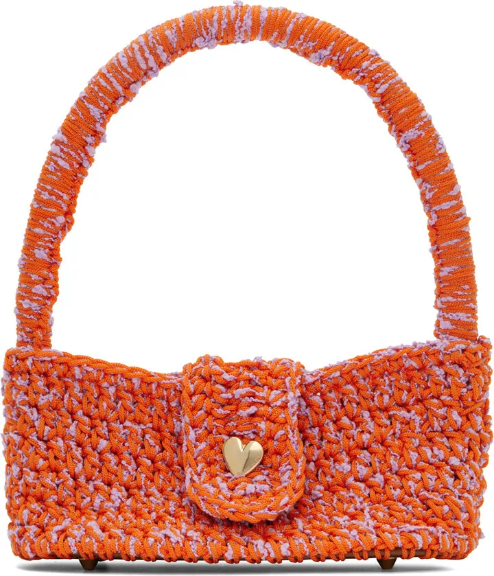 Marco Rambaldi Orange Crocheted Bag