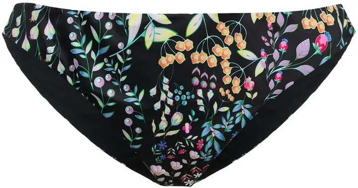 Floral-Print Bikini Bottoms
