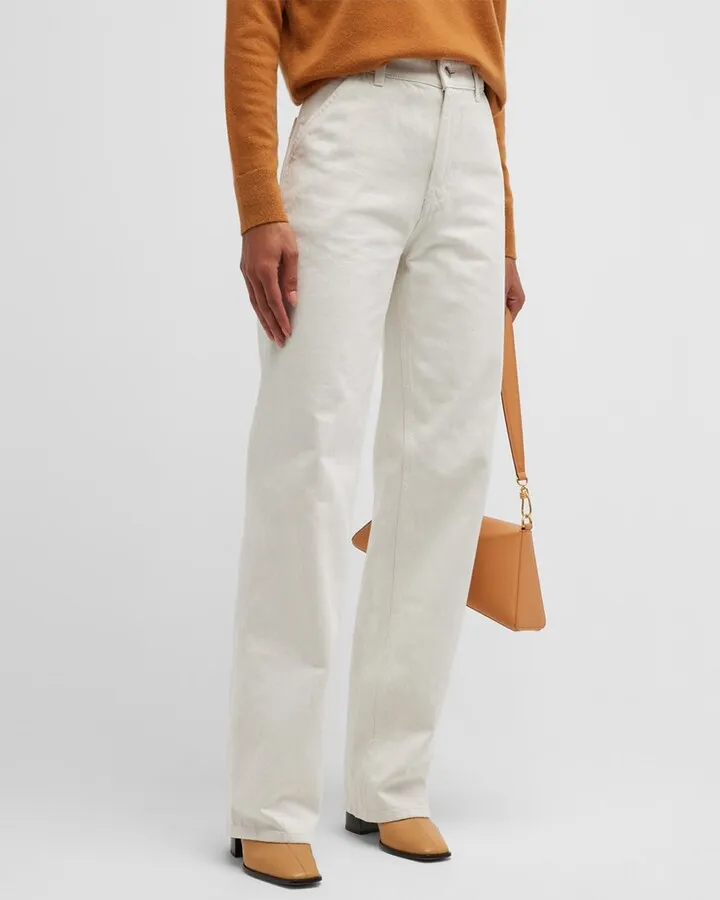 Releigh White Denim Pants