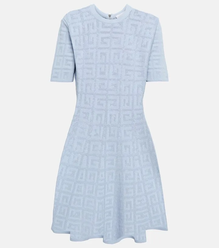 4G jacquard minidress