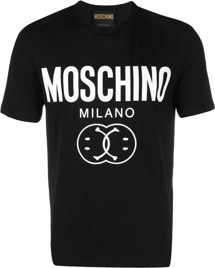 smile logo-print stretch-cotton T-shirt