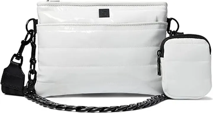THINK ROYLN Downtown Crossbody (White Patent) Cross Body Handbags