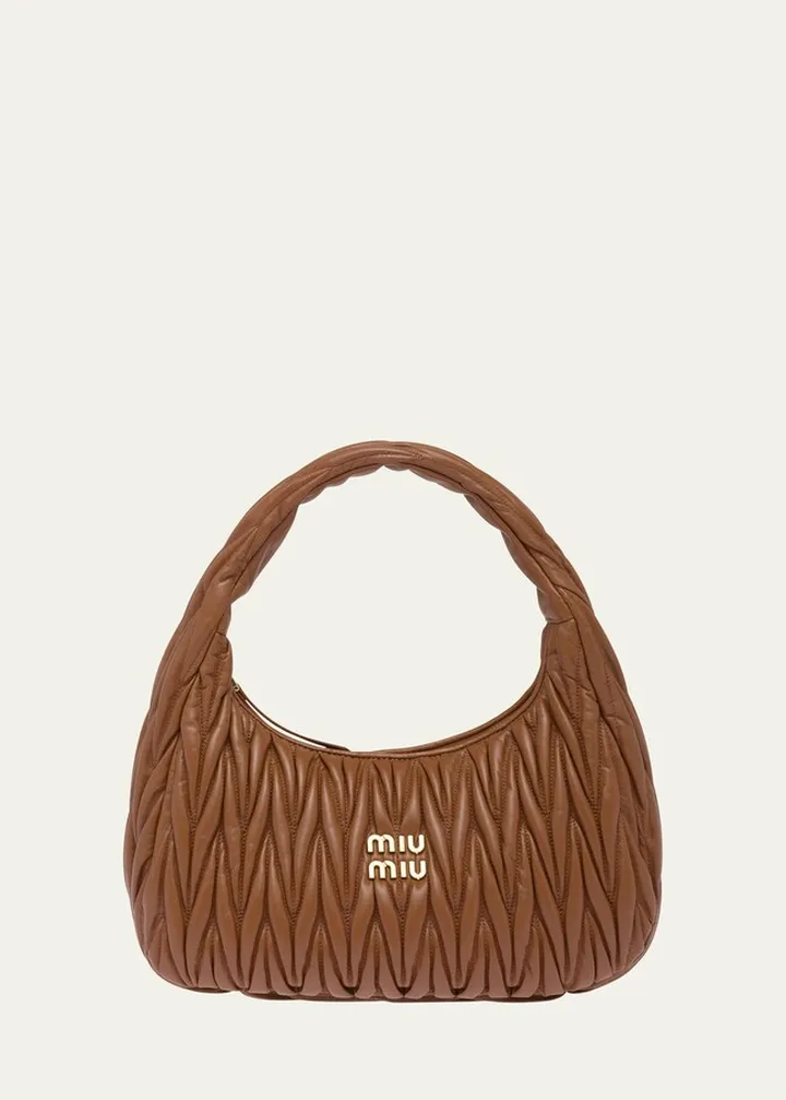 Quilted Napa Leather Shoulder Bag
