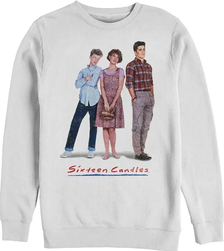 Men's Sixteen Candles Classic Movie Poster Pull Over Hoodie - White - X Large