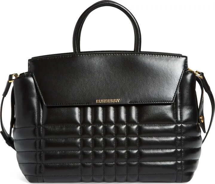 Medium Catherine Quilted Lambskin Leather Tote