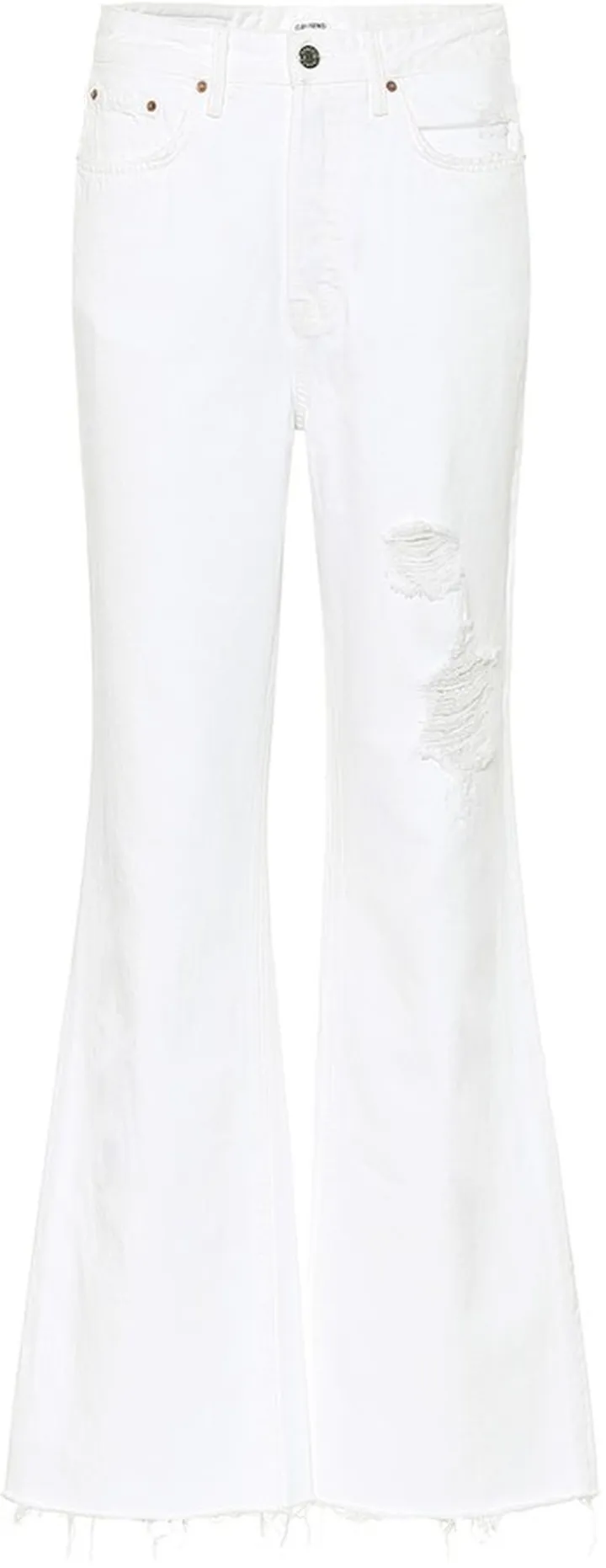 High-rise bootcut jeans