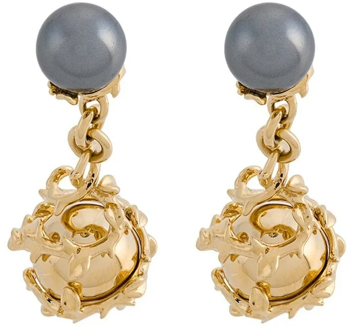 Orb and pearl cufflinks
