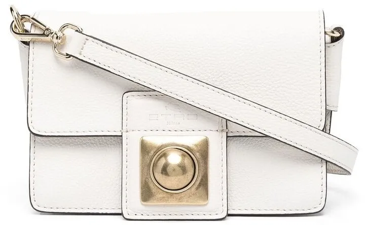 Ball-Stud Leather Crossbody Bag