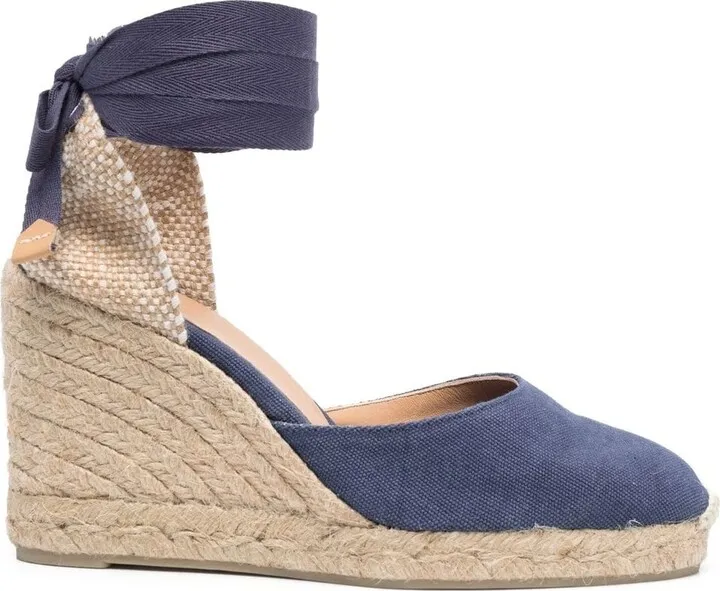 95mm Wedge Cotton Espadrilles