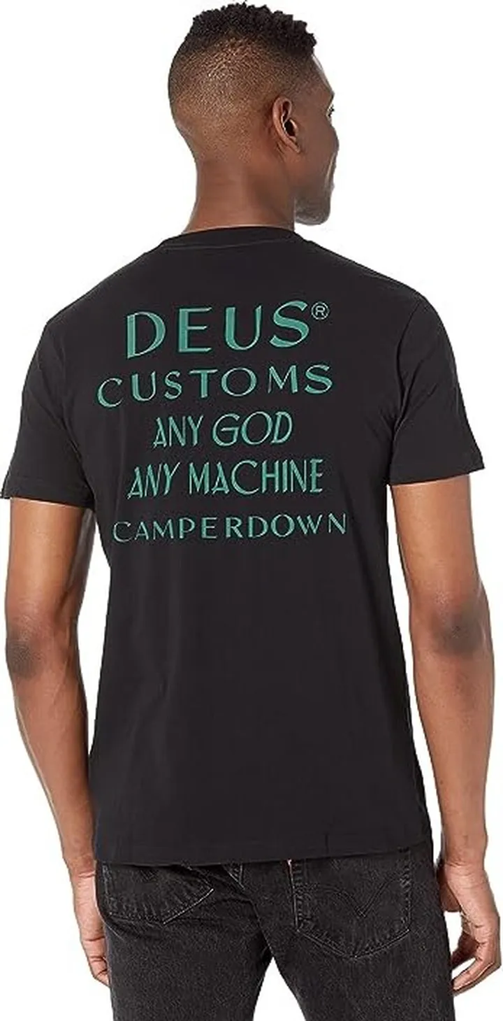 Deus Ex Machina Crimson Tee (Black) Men's Clothing