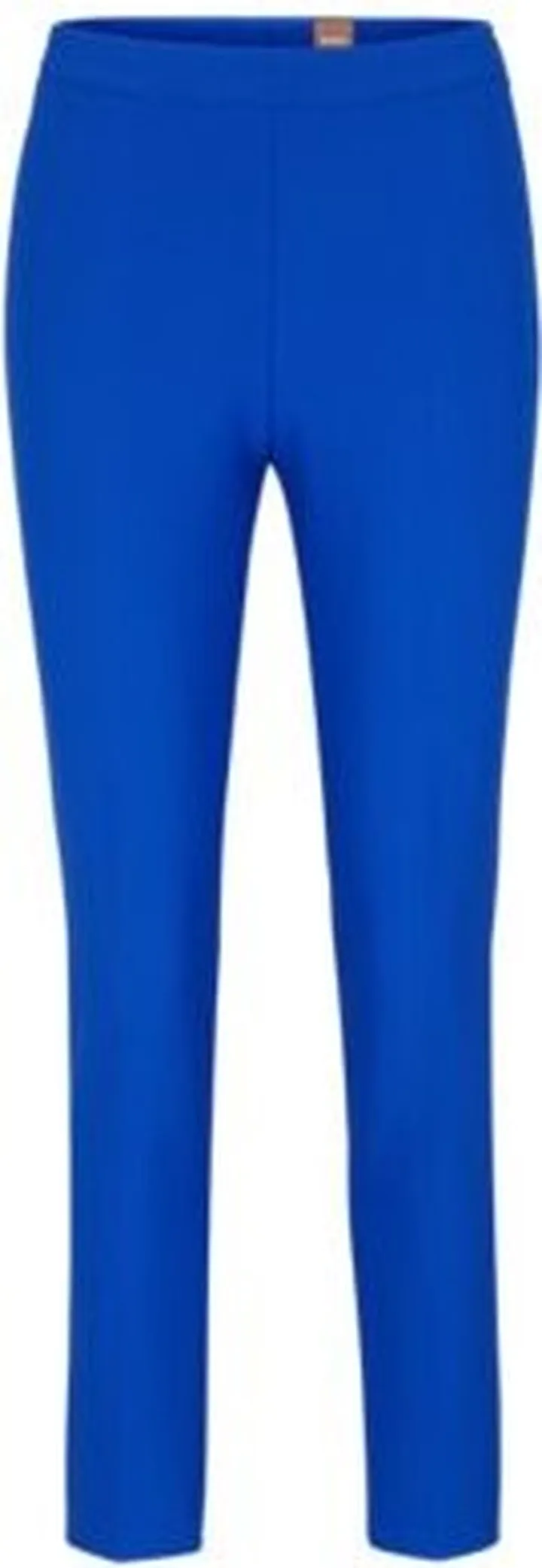 Cropped regular-fit trousers with side slits