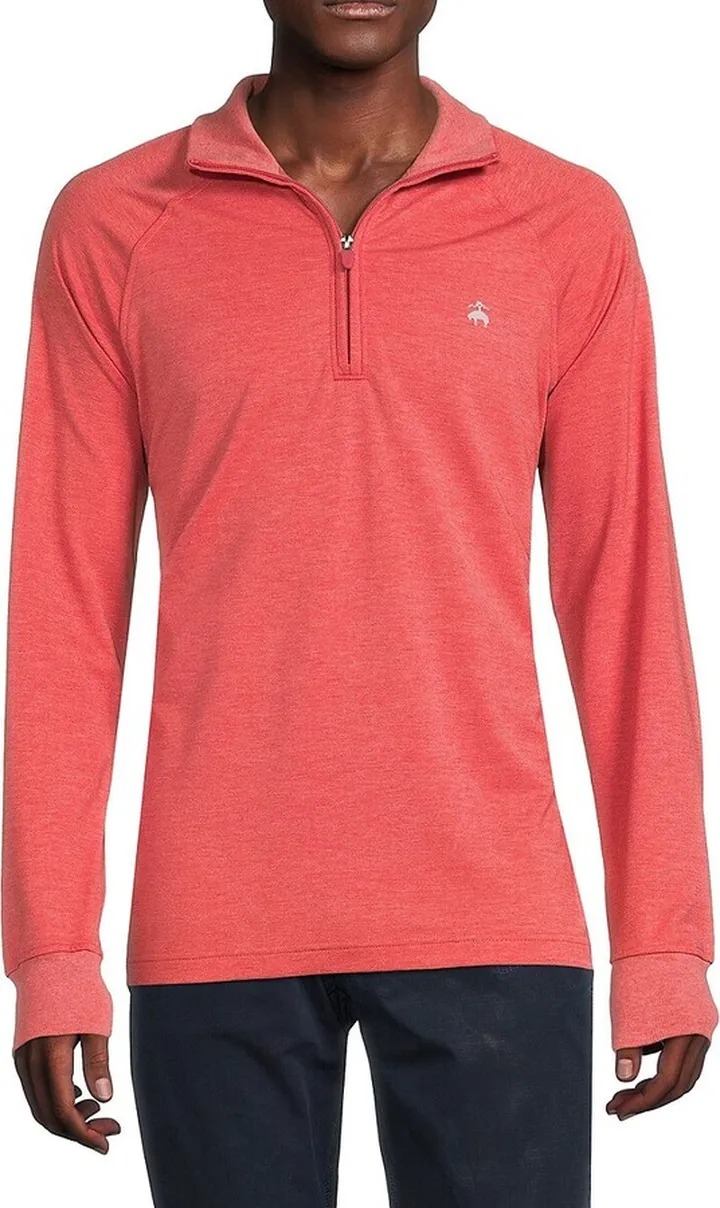 Mock Neck Half Zip Golf Sweater