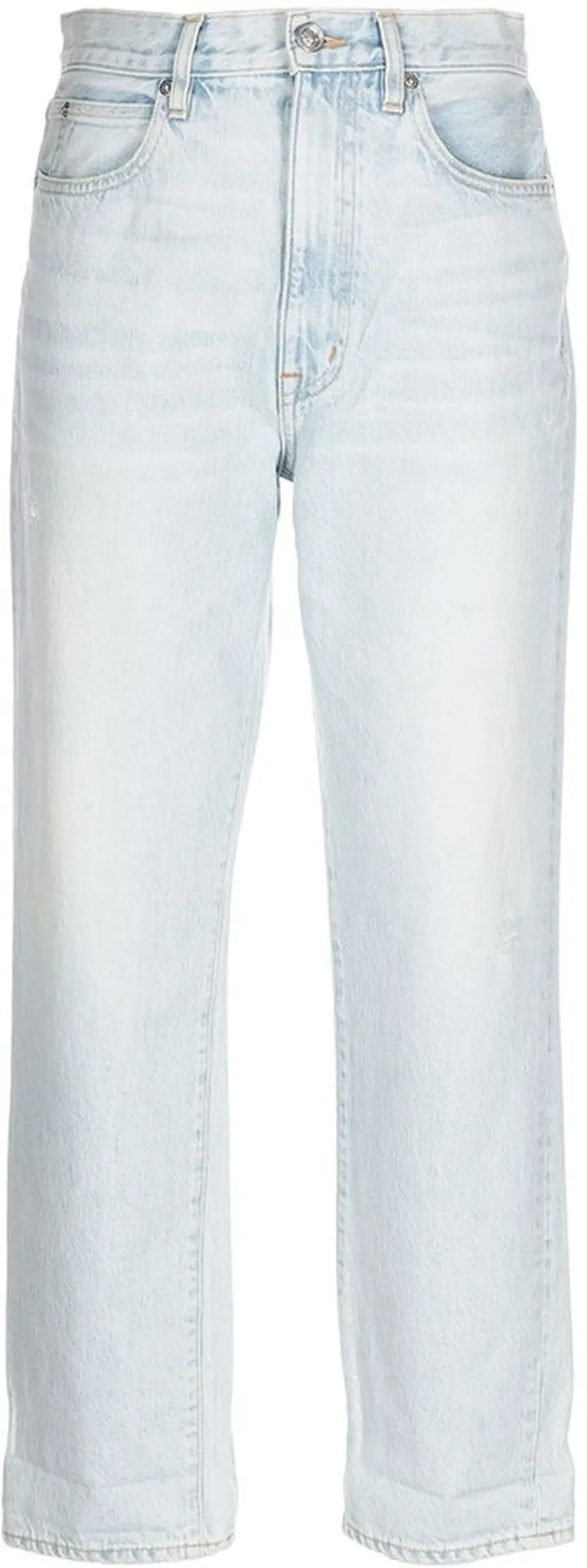 Distressed Tapered Jeans