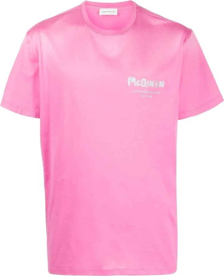 logo-embroidery cotton T-shirt