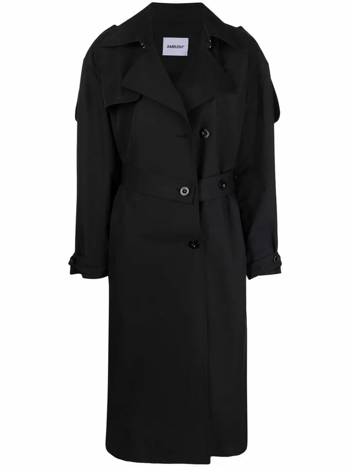 Side-Slit Trench Coat