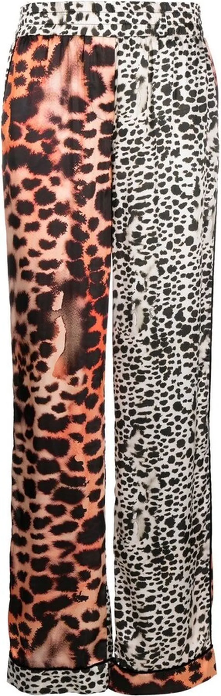 Leopard Print Panelled Trousers