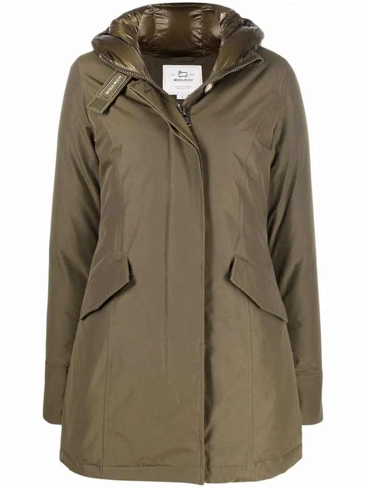 Hooded Cotton-Blend Parka Coat