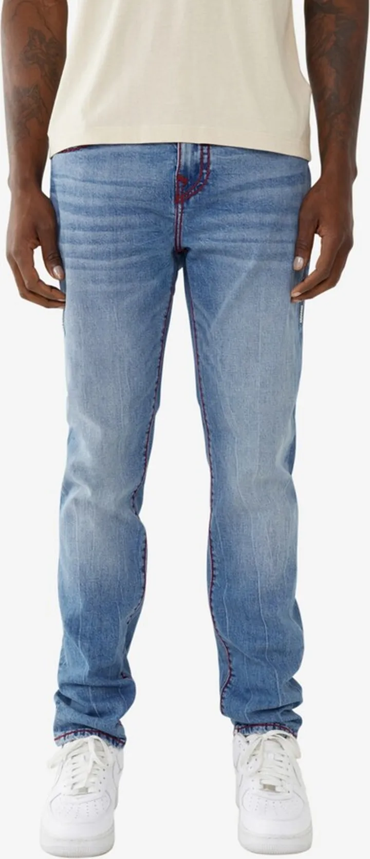 True Religion Men's Rocco Flap Super T Skinny Jeans