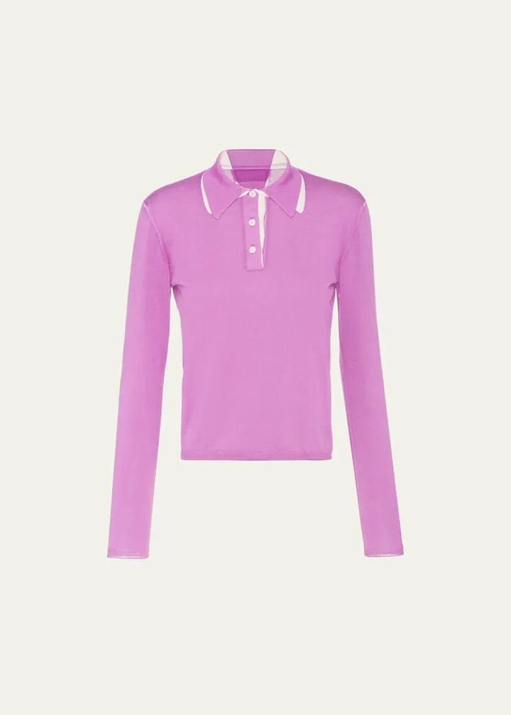 Knit Polo Top