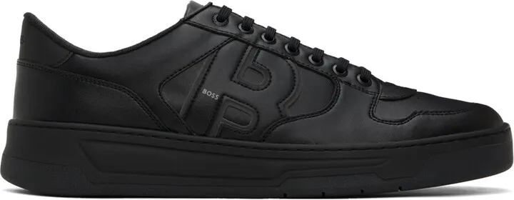 BOSS Black Leather Sneakers