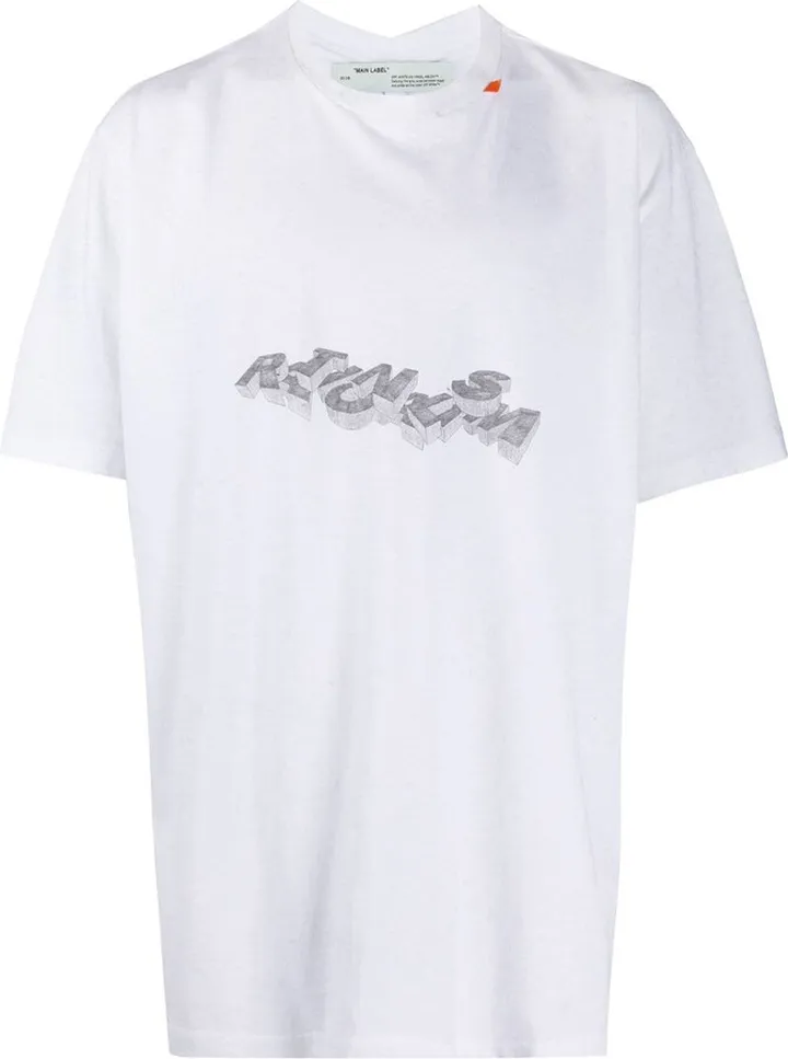 Rationalism print oversized T-shirt