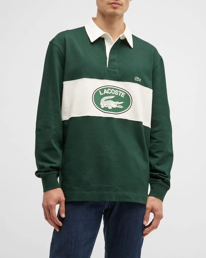 Men's Branded Rugby Polo Shirt