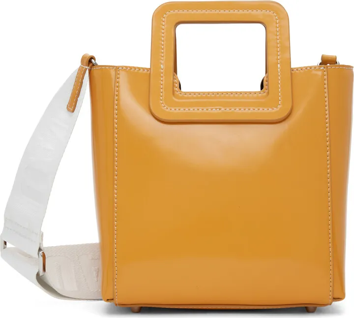Staud Orange Mini Shirley Bag