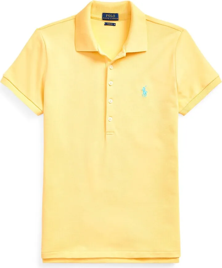 Slim Fit Stretch Polo Shirt Polo Shirt Yellow