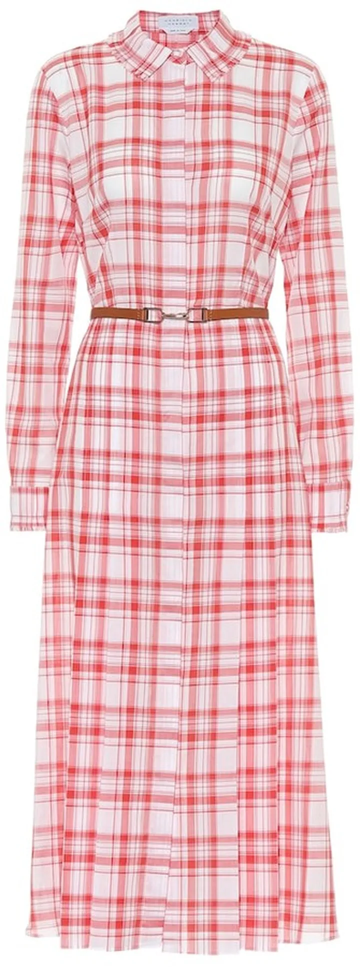 Jane checked cotton shirt dress