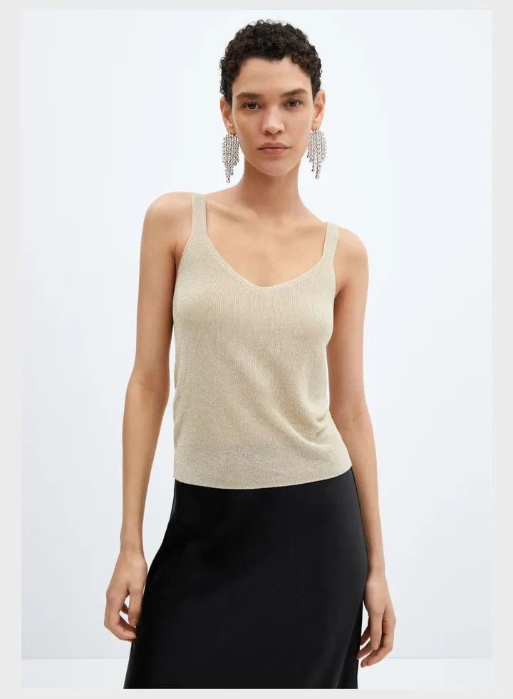 Strappy Ribbed Top